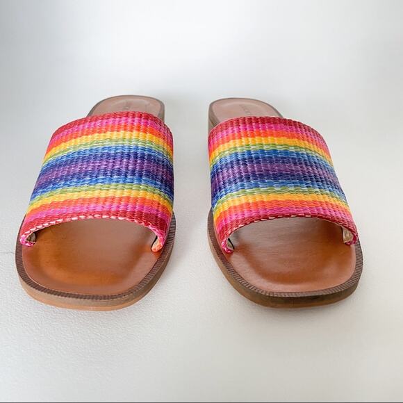 Lucky Brand Frijana Rainbow Slide Sandal Sz 7.5 - Picture 5 of 7